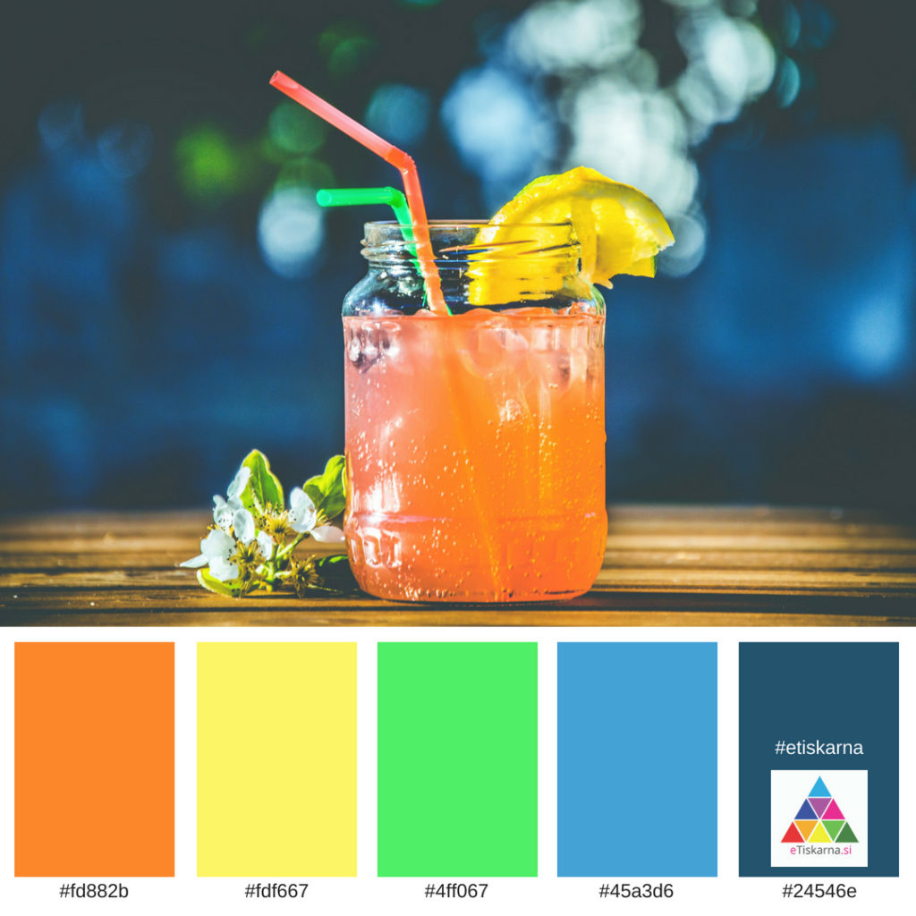 barvna paleta poletje 2018